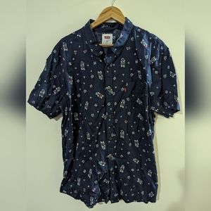Levi's Short Sleeve 100% Cotton Floral Buttonup Men's Size XXL